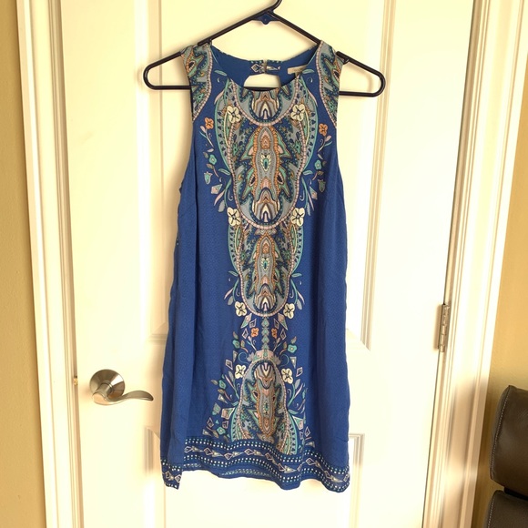 Blue Tribal Dress - Picture 1 of 5